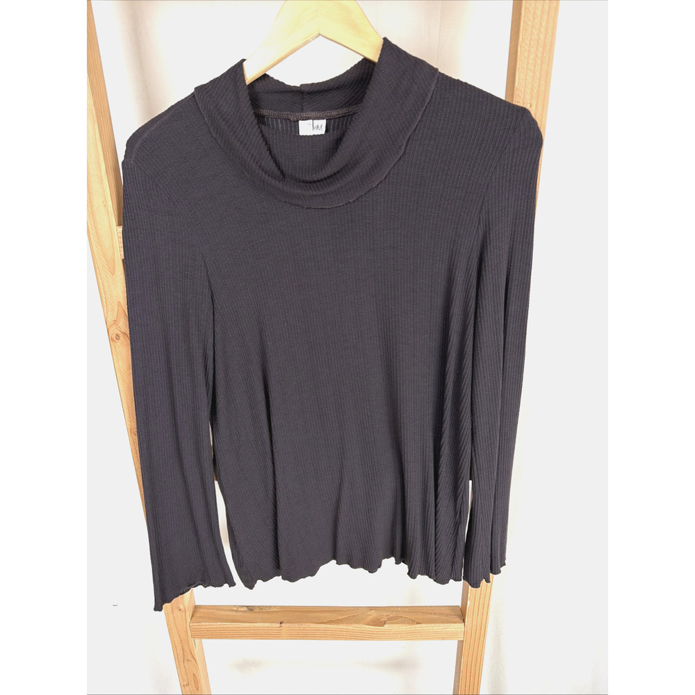 NWT Kleen Brown Long Sleeve Turtleneck Cotton Blend #0824 Size S